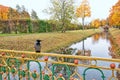 The Small Chinese Bridges in Alexander Park. Pushkin. Tsarskoye Selo. Russia Royalty Free Stock Photo